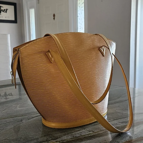 Louis Vuitton Saint-Jacques GM Yellow Epi Leather Tote Bag Vintage- Rare - Picture 4 of 16